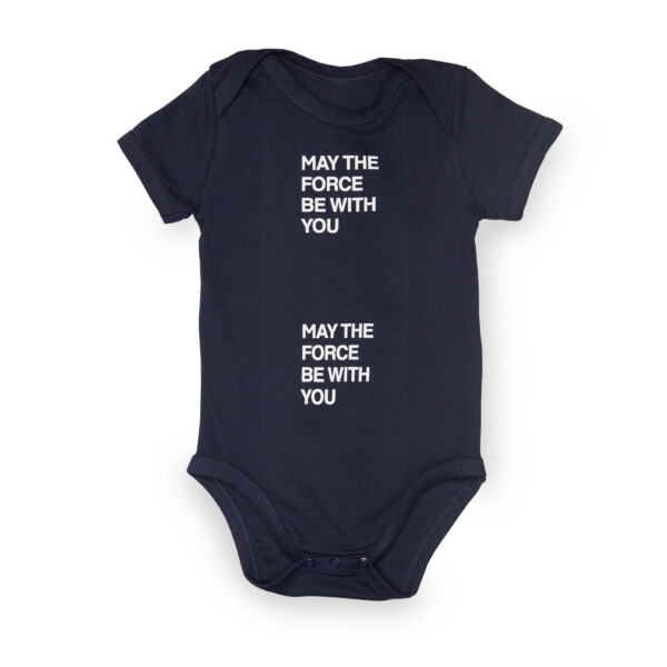 Baby Onesie - ‘May the force be with you’ - Blue