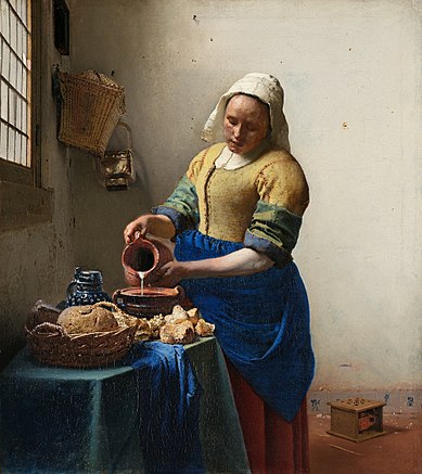 Het Melkmeisje van Vermeer