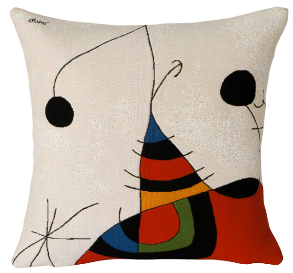 Cushion cover Joan Miró - Femme Oiseau Etoile Extrait no.2
