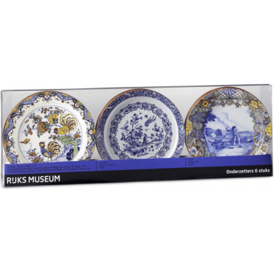 Coasters - Delft Blue plates - packaging