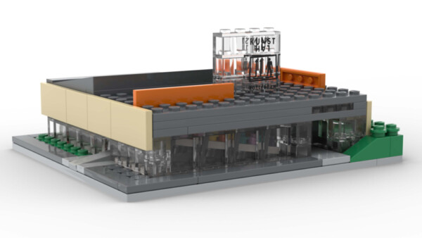 Kunsthal model building kit of LEGO-bricks