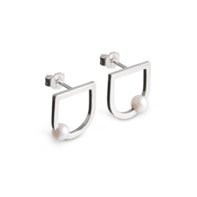 Earring Depot Pearl Silver / Pair