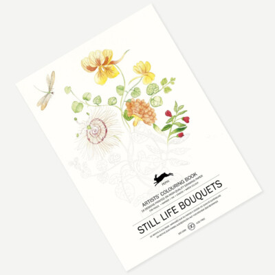 Still Life Bouquets Artists’ Colouring Book