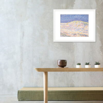 Piet Mondrian - Pointillist study of a dune, hill on the right