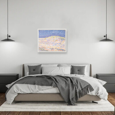 Piet Mondrian - Pointillist study of a dune, hill on the right