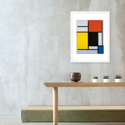 Piet Mondrian - Composition with red, yellow, black, blue and grey